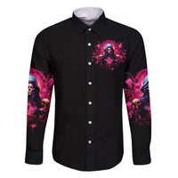 Rose Skull Family Matching Short Sleeve Bodycon Dress and Hawaiian Shirt I Hold A Beast An Angel And A Crazy Lady In Me - Wonder Print Shop