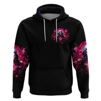 Rose Skull Hoodie I Hold A Beast An Angel And A Crazy Lady In Me - Wonder Print Shop