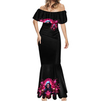 Rose Skull Mermaid Dress I Hold A Beast An Angel And A Crazy Lady In Me - Wonder Print Shop