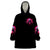 Rose Skull Wearable Blanket Hoodie I Hold A Beast An Angel And A Crazy Lady In Me - Wonder Print Shop