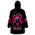 Rose Skull Wearable Blanket Hoodie I Hold A Beast An Angel And A Crazy Lady In Me - Wonder Print Shop
