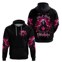 Rose Skull Zip Hoodie I Hold A Beast An Angel And A Crazy Lady In Me - Wonder Print Shop
