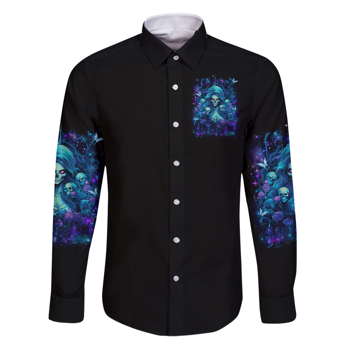 Flame Skull Family Matching Off Shoulder Short Dress and Hawaiian Shirt If You Kick Me When I'm Down You Better Pray I Don't Get Up - Wonder Print Shop