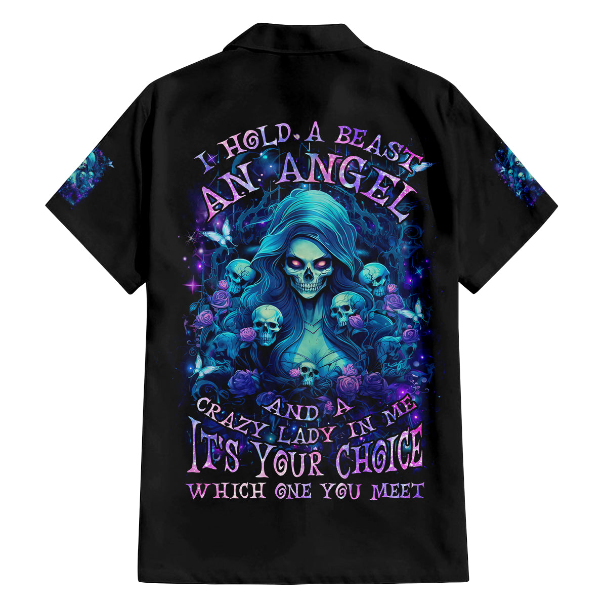 Flame Skull Family Matching Summer Maxi Dress and Hawaiian Shirt If You Kick Me When I'm Down You Better Pray I Don't Get Up - Wonder Print Shop