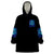 Flame Skull Wearable Blanket Hoodie If You Kick Me When I'm Down You Better Pray I Don't Get Up - Wonder Print Shop