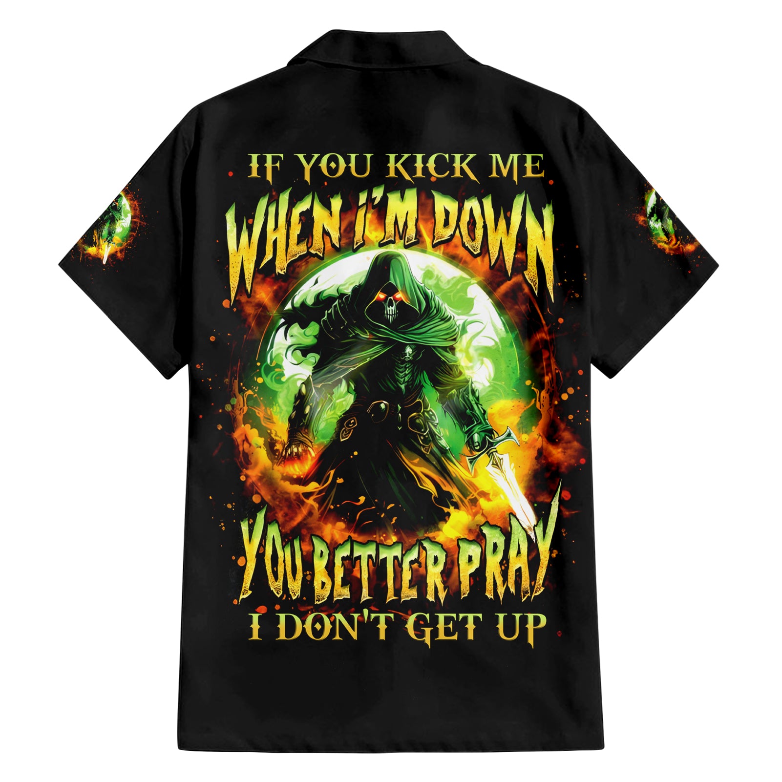 Fairy Skull Hawaiian Shirt In My Next Life I Want To Be The Karme Fairy - Wonder Print Shop