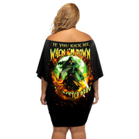 Fairy Skull Off Shoulder Short Dress In My Next Life I Want To Be The Karme Fairy - Wonder Print Shop