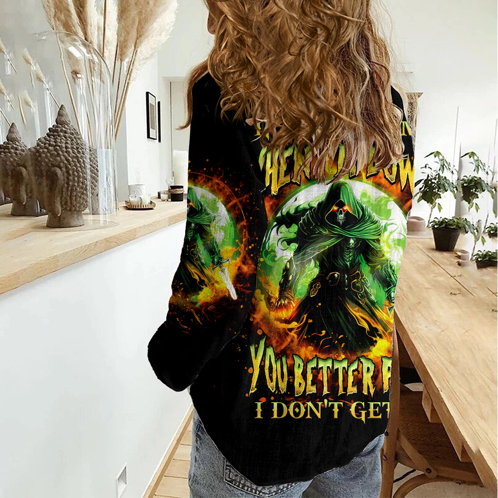 Fairy Skull Women Casual Shirt In My Next Life I Want To Be The Karme Fairy - Wonder Print Shop