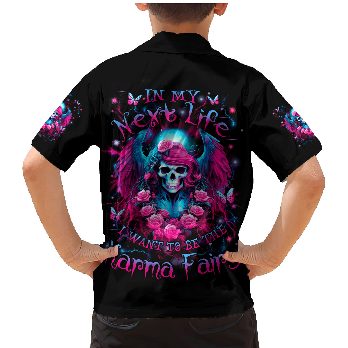 Witch Skull Family Matching Mermaid Dress and Hawaiian Shirt Buckle Up Buttercup You Just Flipped My Bitch Switch - Wonder Print Shop