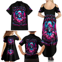 Witch Skull Family Matching Summer Maxi Dress and Hawaiian Shirt Buckle Up Buttercup You Just Flipped My Bitch Switch - Wonder Print Shop