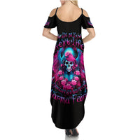 Witch Skull Summer Maxi Dress Buckle Up Buttercup You Just Flipped My Bitch Switch - Wonder Print Shop