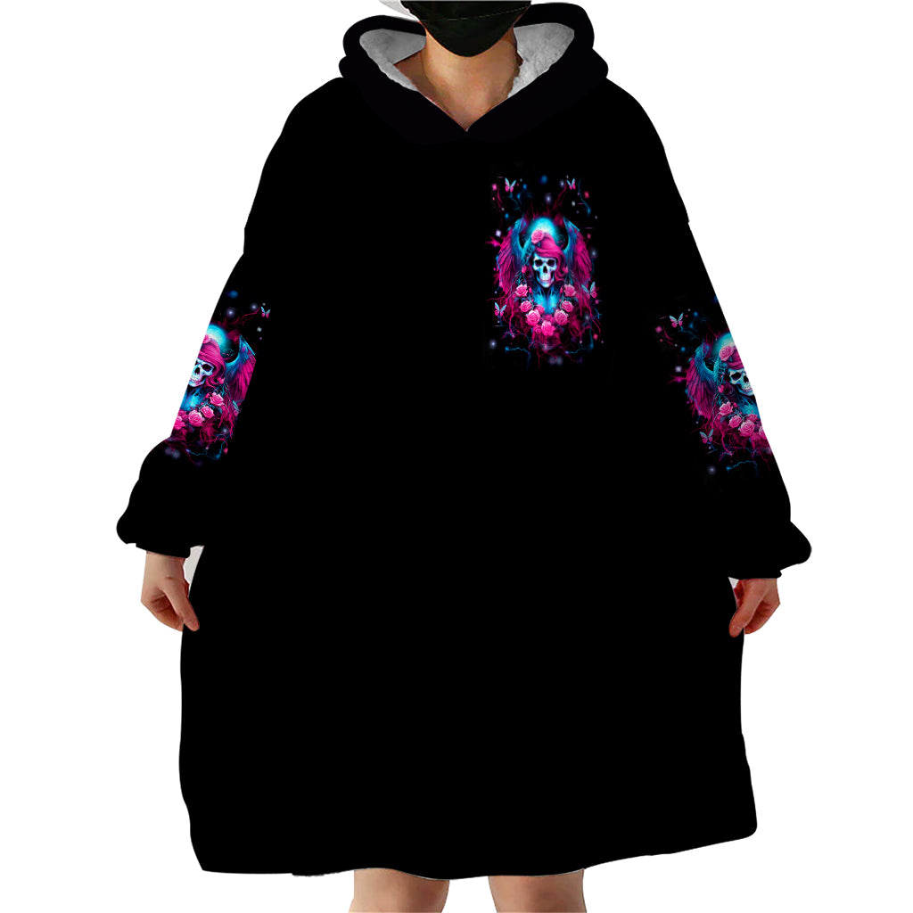 Witch Skull Wearable Blanket Hoodie Buckle Up Buttercup You Just Flipped My Bitch Switch - Wonder Print Shop