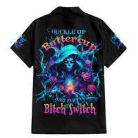 Witch Skull Family Matching Mermaid Dress and Hawaiian Shirt I'm A Good Person But Don't Give Me A Reason To Show My Evel Side - Wonder Print Shop