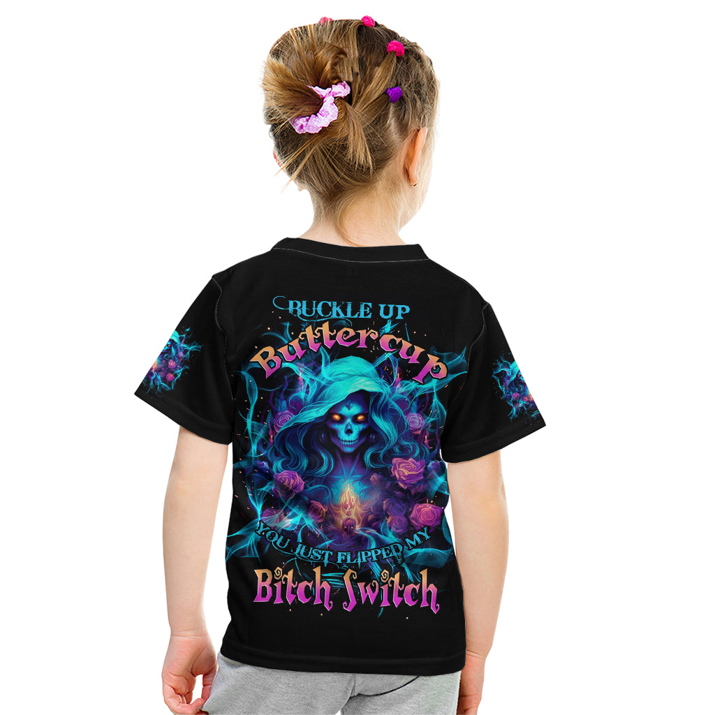 Witch Skull Kid T Shirt I'm A Good Person But Don't Give Me A Reason To Show My Evel Side - Wonder Print Shop