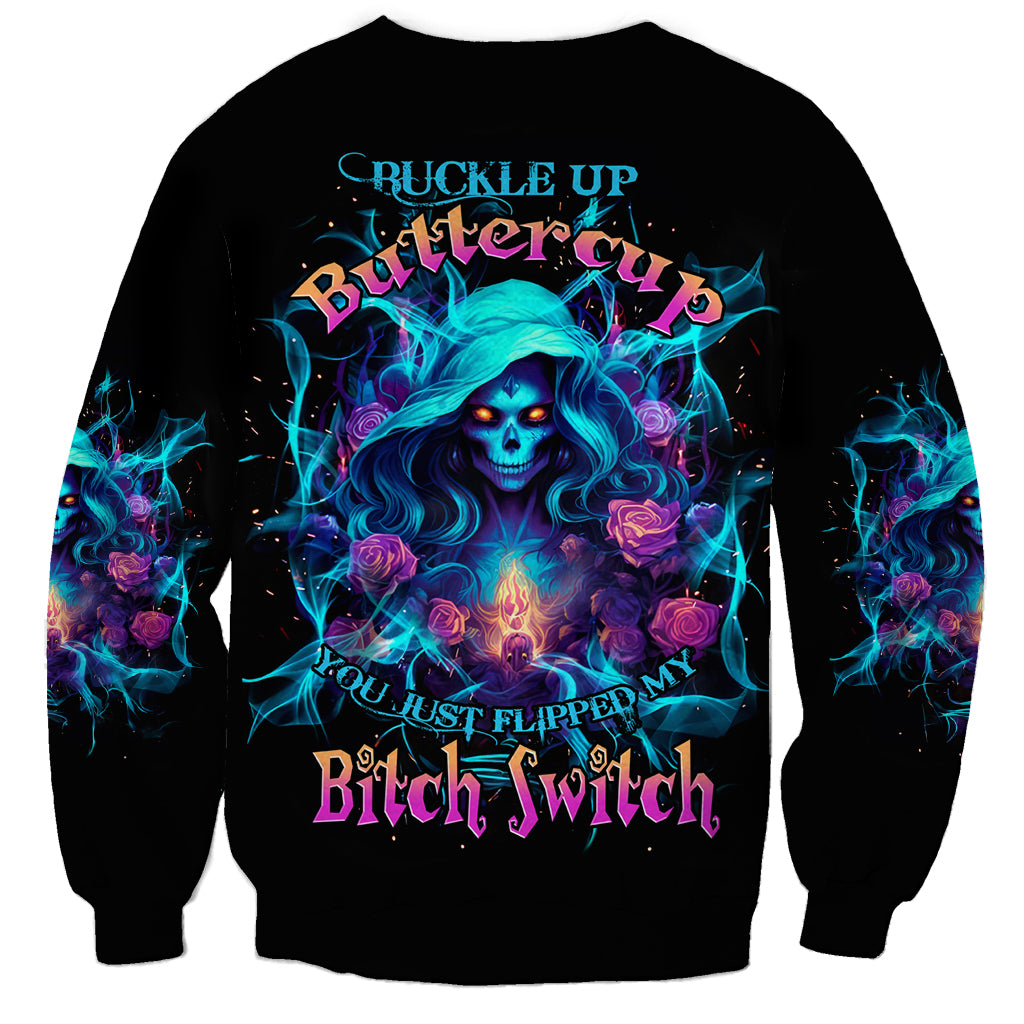 Witch Skull Sweatshirt I'm A Good Person But Don't Give Me A Reason To Show My Evel Side - Wonder Print Shop