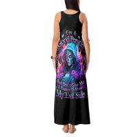 Lady Skull Tank Maxi Dress The Good Girl In Me Got Tired Of The Bullshit - Wonder Print Shop