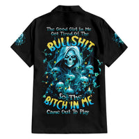 Irsh Girl Skull Family Matching Short Sleeve Bodycon Dress and Hawaiian Shirt Drink Up Bitch - Wonder Print Shop