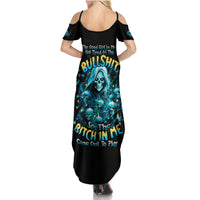 Irsh Girl Skull Family Matching Summer Maxi Dress and Hawaiian Shirt Drink Up Bitch - Wonder Print Shop