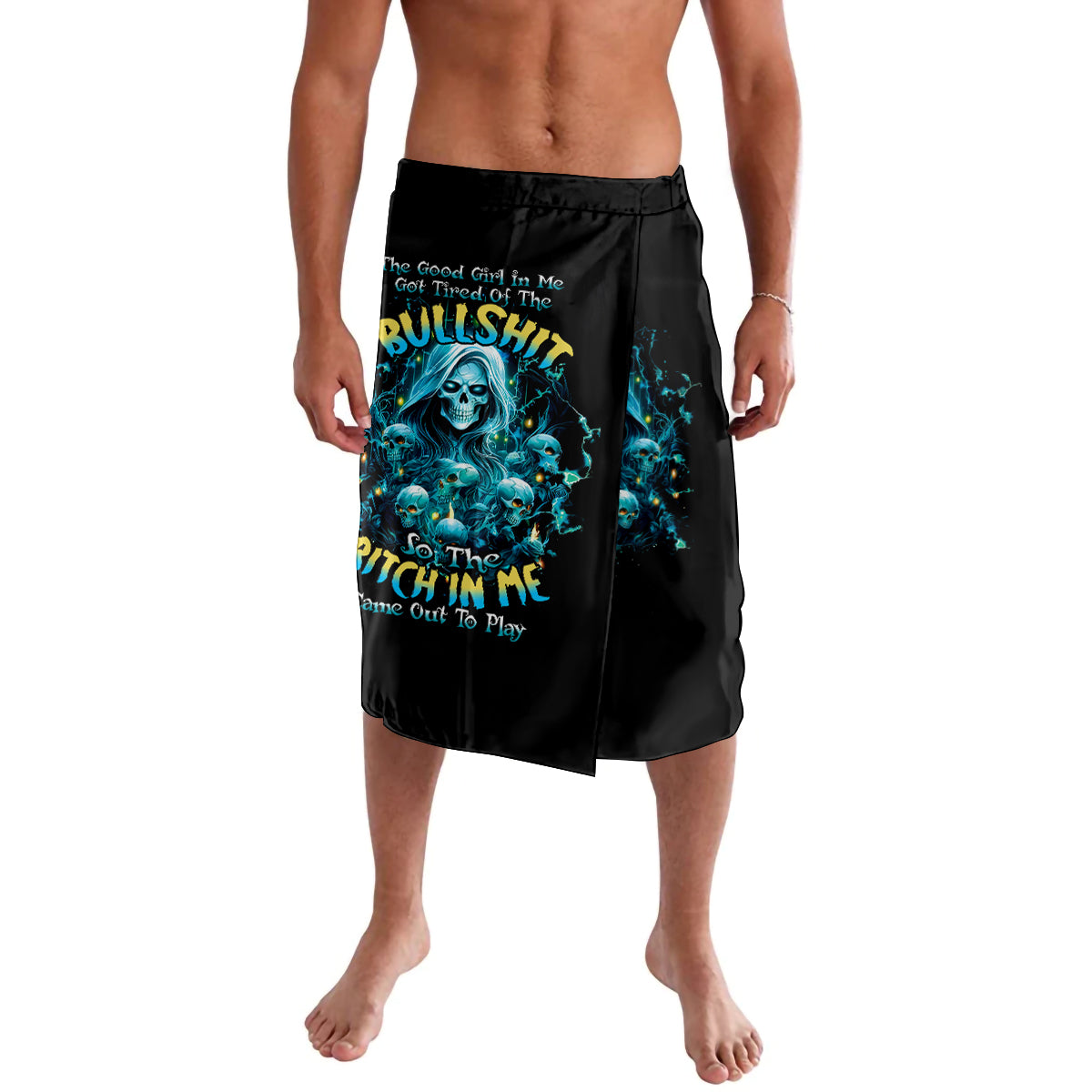 Irsh Girl Skull Lavalava Drink Up Bitch - Wonder Print Shop