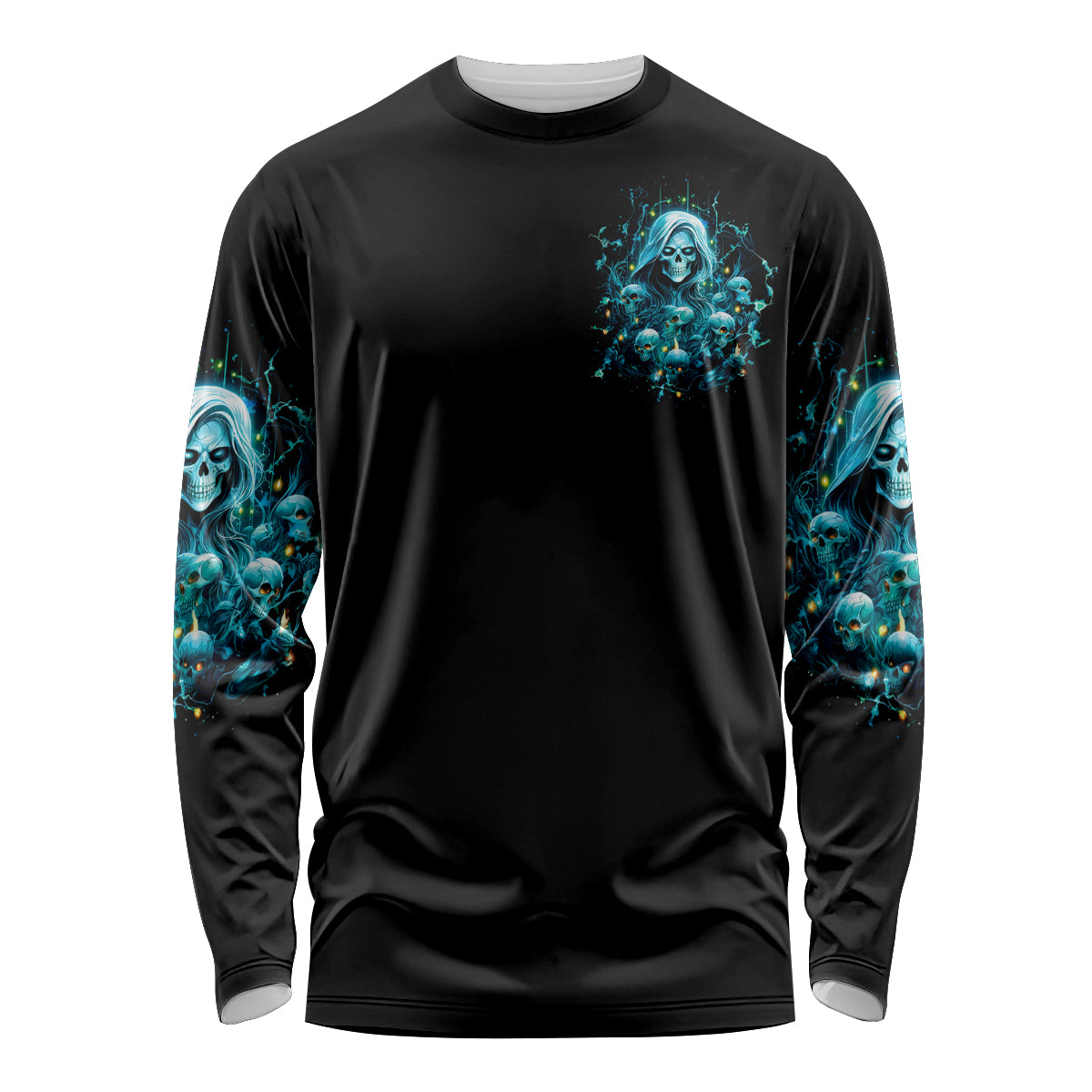 Irsh Girl Skull Long Sleeve Shirt Drink Up Bitch - Wonder Print Shop