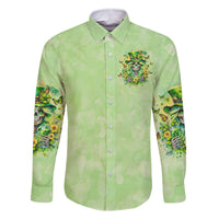 Thunder Skull Family Matching Long Sleeve Bodycon Dress and Hawaiian Shirt I'm Not Anti Social I'm Just Not User Friendly - Wonder Print Shop