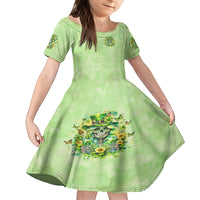 Thunder Skull Family Matching Off Shoulder Short Dress and Hawaiian Shirt I'm Not Anti Social I'm Just Not User Friendly - Wonder Print Shop