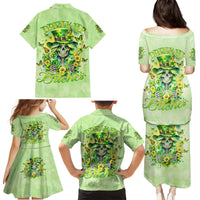 Thunder Skull Family Matching Puletasi and Hawaiian Shirt I'm Not Anti Social I'm Just Not User Friendly - Wonder Print Shop