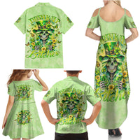 Thunder Skull Family Matching Summer Maxi Dress and Hawaiian Shirt I'm Not Anti Social I'm Just Not User Friendly - Wonder Print Shop