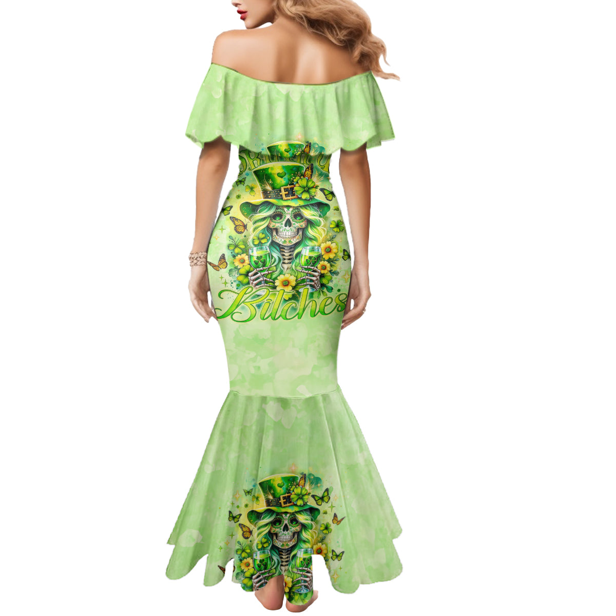 Thunder Skull Mermaid Dress I'm Not Anti Social I'm Just Not User Friendly - Wonder Print Shop