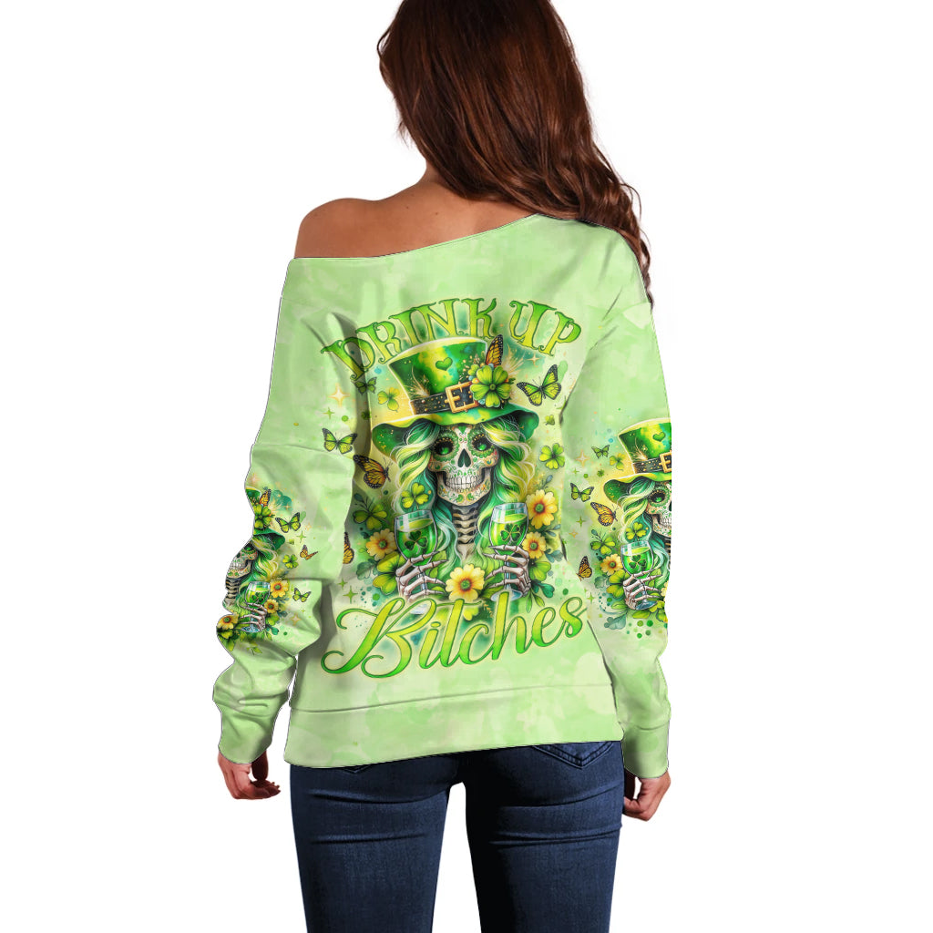 Thunder Skull Off Shoulder Sweater I'm Not Anti Social I'm Just Not User Friendly - Wonder Print Shop