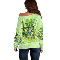 Thunder Skull Off Shoulder Sweater I'm Not Anti Social I'm Just Not User Friendly - Wonder Print Shop