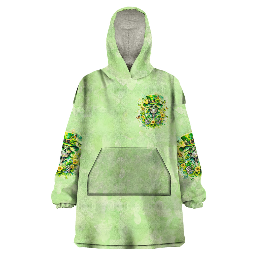 Thunder Skull Wearable Blanket Hoodie I'm Not Anti Social I'm Just Not User Friendly - Wonder Print Shop