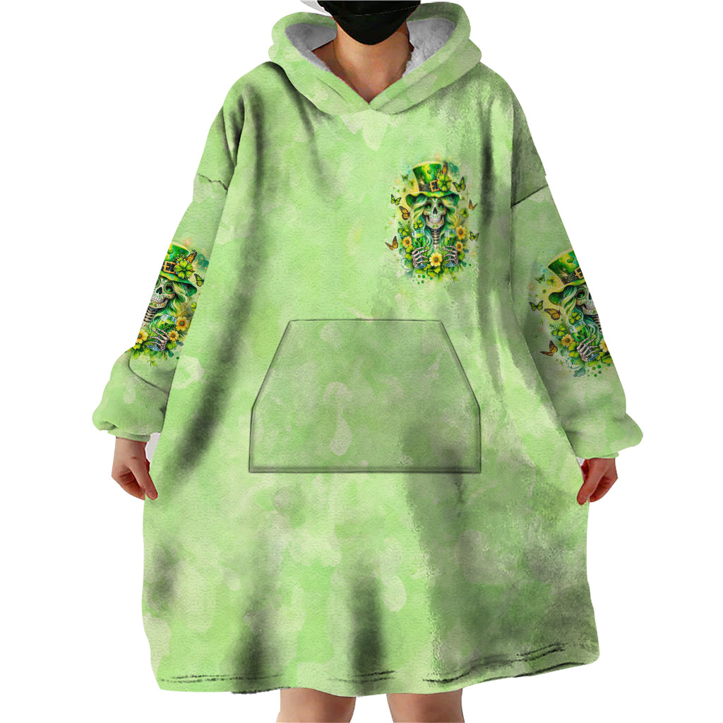 Thunder Skull Wearable Blanket Hoodie I'm Not Anti Social I'm Just Not User Friendly - Wonder Print Shop