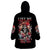 Rose Skull Wearable Blanket Hoodie Like Me Or Not I Don't Give A Flying Fuck - Wonder Print Shop