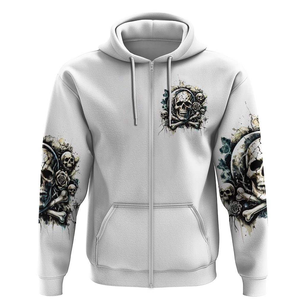 Black Skull Hoodie Hello Darkness My Old Friend - Wonder Print Shop