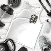 Black Skull Men Tank Top Hello Darkness My Old Friend - Wonder Print Shop