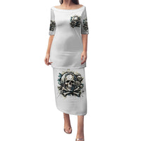 Black Skull Puletasi Hello Darkness My Old Friend - Wonder Print Shop