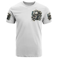 Black Skull T Shirt Hello Darkness My Old Friend - Wonder Print Shop