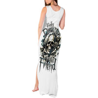 Black Skull Tank Maxi Dress Hello Darkness My Old Friend - Wonder Print Shop