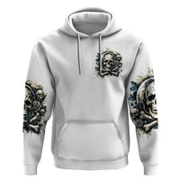 Black Skull Zip Hoodie Hello Darkness My Old Friend - Wonder Print Shop