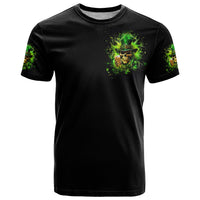 Irish Skull T Shirt The Devil Whispered To Me I'm Coming For You I Whisper Back Bring Beer - Wonder Print Shop