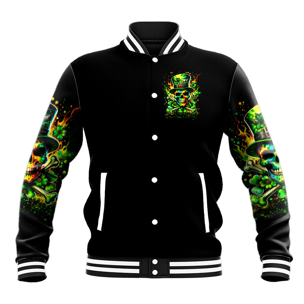 Irish Skull Baseball Jacket Let The Shenanigans Begin - Wonder Print Shop
