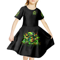 Irish Skull Kid Short Sleeve Dress Let The Shenanigans Begin - Wonder Print Shop