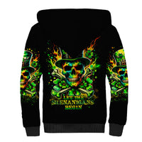 Irish Skull Sherpa Hoodie Let The Shenanigans Begin - Wonder Print Shop