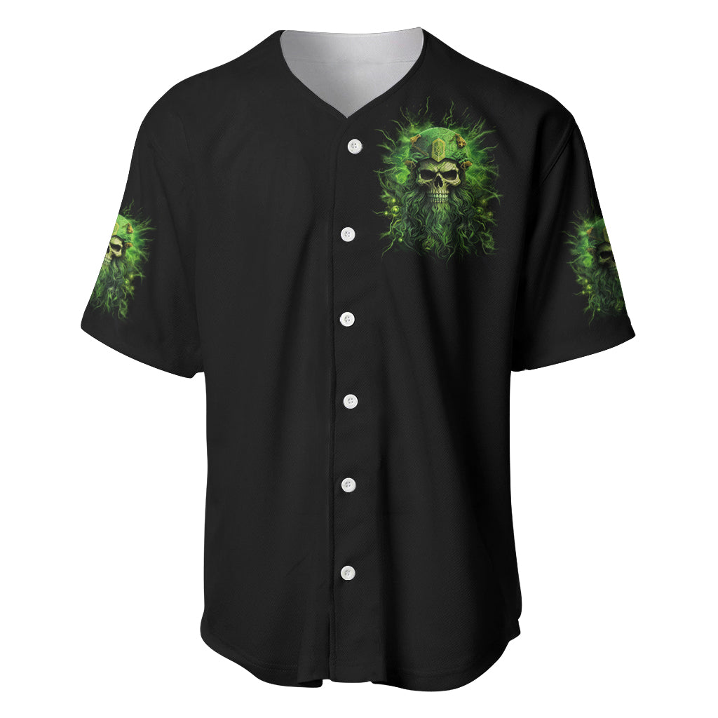Viking Skull Baseball Jersey If Your Path Demnads You Walk Through Hell Walk As If You Own The Place - Wonder Print Shop