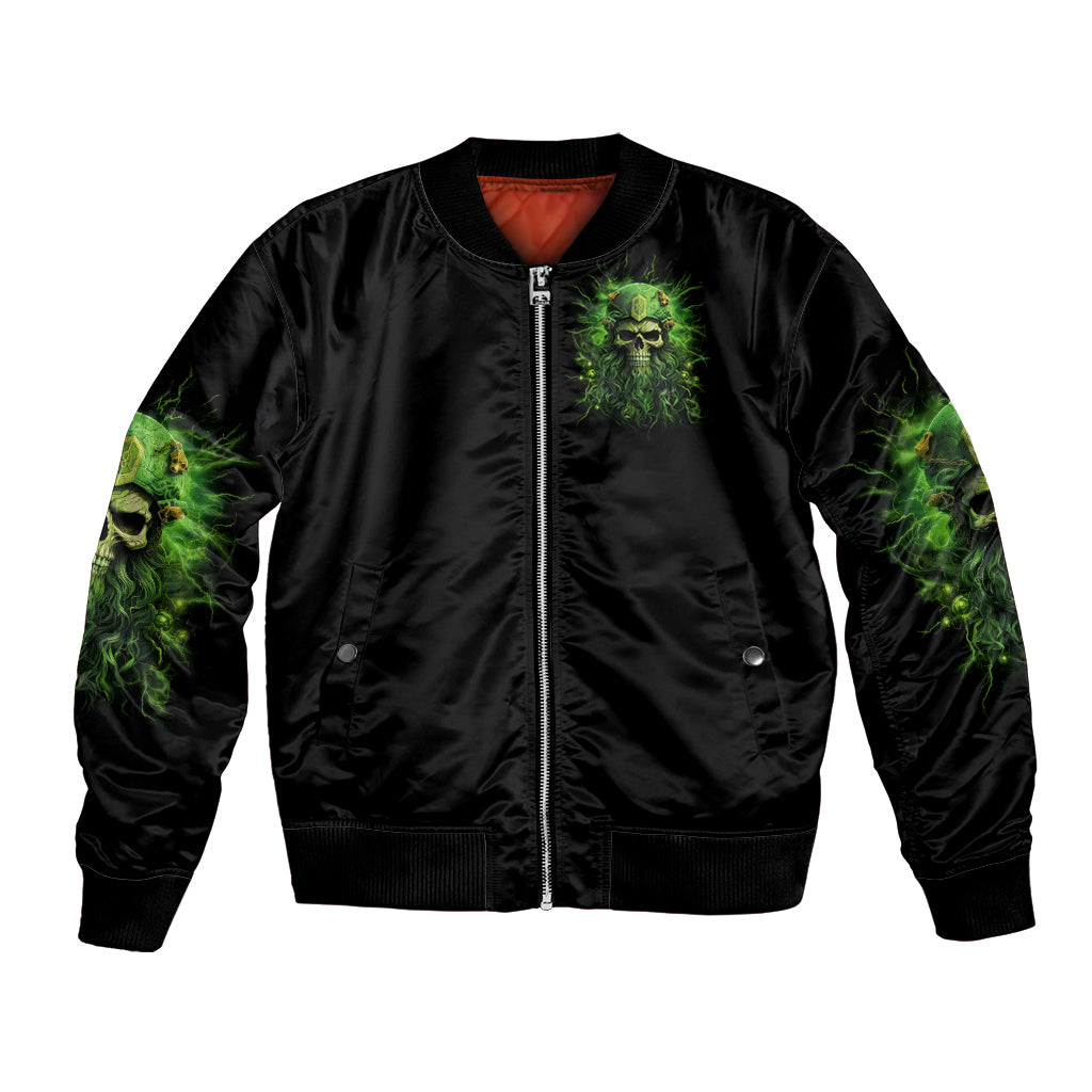 Viking Skull Bomber Jacket If Your Path Demnads You Walk Through Hell Walk As If You Own The Place - Wonder Print Shop