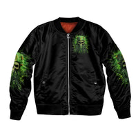 Viking Skull Bomber Jacket If Your Path Demnads You Walk Through Hell Walk As If You Own The Place - Wonder Print Shop