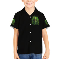 Viking Skull Kid Hawaiian Shirt If Your Path Demnads You Walk Through Hell Walk As If You Own The Place - Wonder Print Shop