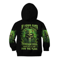 Viking Skull Kid Hoodie If Your Path Demnads You Walk Through Hell Walk As If You Own The Place - Wonder Print Shop