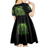 Viking Skull Kid Short Sleeve Dress If Your Path Demnads You Walk Through Hell Walk As If You Own The Place - Wonder Print Shop